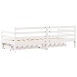 vidaXL Lit de jour avec tiroirs sans matelas 80x200 cm bois massif