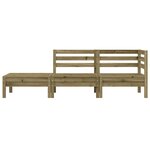 vidaXL Canapé de jardin 3 places bois de pin imprégné