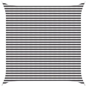 vidaXL Voile d'ombre Anthracite et blanc 4 x 4 m HDPE