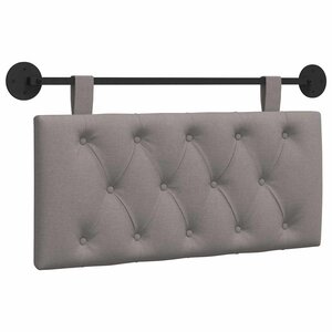 vidaXL Tête de lit suspendue Taupe Tissu
