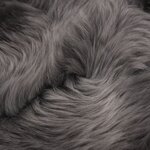 vidaXL Tapis en peau de mouton 60 x 90 cm Gris clair