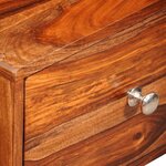 vidaXL Table de chevet avec 1 tiroir 55 cm Bois massif