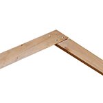 vidaXL Arche de mariage Marron Clair 221 x 92 x 216 cm