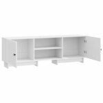 vidaXL Meuble TV Blanc Brillant 150 x 31 x 50 cm Bois d’ingénierie
