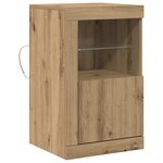 vidaXL Meuble d'appoint chêne artisanal 41 x 37 x 67 cm
