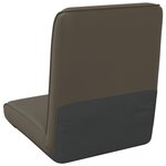 vidaXL Fauteuil de sol ajustable Gris Simili cuir