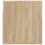 vidaXL Tables de chevet murales 2 Pièces Chêne sonoma 50x36x40 cm