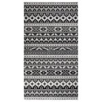 vidaXL Tapis à tissage plat d'extérieur 115x170 cm Gris foncé