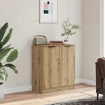 vidaXL Buffet chêne artisanal 60x30x70 cm bois d'ingénierie
