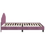 vidaXL Cadre de lit pour enfants avec tête de lit Violet 90 x 200 cm