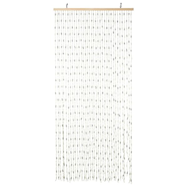 H&S Collection Rideau de porte 90x200 cm bambou multicolore
