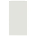 vidaXL Buffet blanc 99x39x73 cm acier