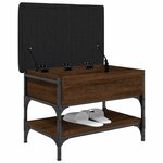 vidaXL Banc à chaussures chêne marron 62x42x45 cm bois d'ingénierie