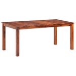 vidaXL Table à manger 180x90x76 cm Bois massif