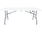 Table de jardin pliante "Foldy" - 180 x 74 x 74 cm - Blanc