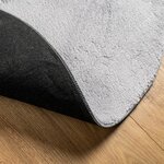 vidaXL Tapis HUARTE à poils courts doux et lavable gris Ø 80 cm