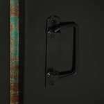 vidaXL Cabinet de salle de bain Marron Bois massif de récupération
