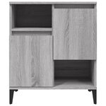 vidaXL Buffets 2 Pièces sonoma gris 60x35x70 cm bois d'ingénierie