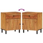 vidaXL Table de chevet 50x33x60 cm bois d'acacia solide