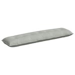 vidaXL Coussin de Dos Gris clair 200 x 50 cm Tissu en velours côtelé