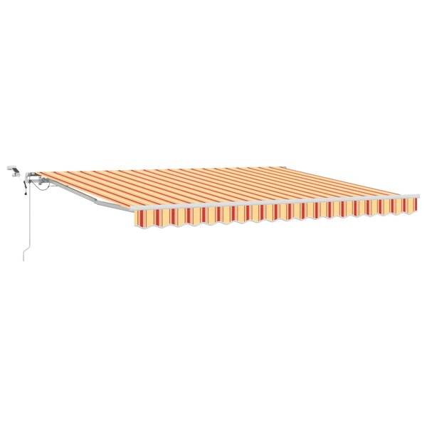 vidaXL Auvent Rétractable Jaune et Orange 400 × 350 cm