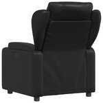 vidaXL Fauteuil inclinable en similicuir noir