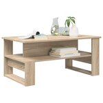 vidaXL Table basse Chêne Sonoma 90 x 50 x 40 cm Bois d'ingénierie