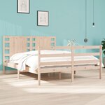 vidaXL Cadre de lit bois de pin massif 120x190 cm petit double