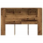 vidaXL Armoire de tête de lit vieux bois 160x18 5x103 5 cm