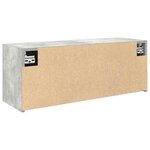 vidaXL Armoire murale de bain gris béton 80x25x30 cm bois d'ingénierie