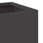 vidaXL Bac de jardin surélevé Noir 100 x 26 x 82 cm Acier