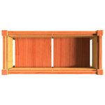 vidaXL Jardinières et pieds cire marron 70x31x70 cm bois de pin massif