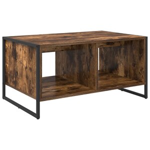 vidaXL Table basse Chêne Fumé 80 x 50 x 40 cm Bois d'ingénierie
