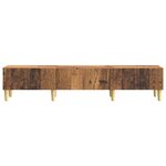vidaXL Meuble TV Bois ancien 147 x 34 5 x 30 cm Bois d'ingénierie