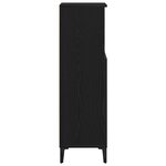 Meuble de salle de bain vidaXL Chêne noir 30x30x100 cm Bois d'ingénierie
