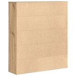 vidaXL Bibliothèque chêne artisanal 89x24x101 5 cm bois d'ingénierie