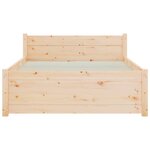 vidaXL Cadre de lit Bois massif 90x200 cm