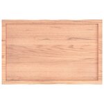 vidaXL Dessus de table bois massif traité bordure assortie