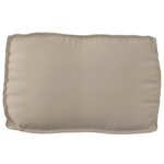 vidaXL Set de coussins de palette 2 Pièces Taupe Tissu Oxford