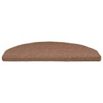 vidaXL Tapis d'escalier auto-adhésifs 15 Pièces Marron 80 x 24 5 x 3 5 cm