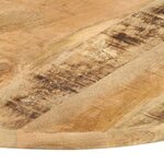 vidaXL Dessus de table Bois de manguier solide Rond 25-27 mm 60 cm