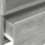 vidaXL Table de chevet murale gris béton 45x26x28 5 cm