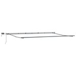 vidaXL Auvent Rétractable Rouge et blanc 600 × 300 cm tissu