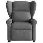 vidaXL Fauteuil inclinable Gris foncé Tissu