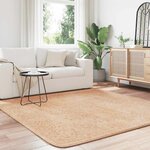 vidaXL Tapis Shaggy à poils longs NAVARRA beige 200x200 cm polyester