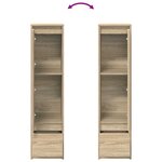 vidaXL Buffet haut chêne sonoma 29 5x34x119 5 cm bois d'ingénierie
