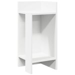 vidaXL Tables d'appoint 2 Pièces avec étagère blanc 25 5x27x60 cm