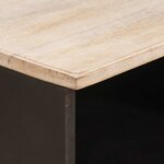 vidaXL Meuble TV avec tiroir Finition Lavage Blanc 100 x 33 x 46 cm