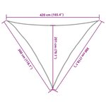 vidaXL Voile d'ombrage 160 g/m² Anthracite 3x3x4 2 m PEHD