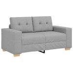 vidaXL Ensemble de Canapés avec coussin avec oreiller 3 Pièces Gris tissu